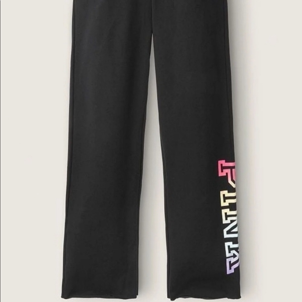 PINK VS Large Ombre Rainbow Jogger Pants - Picture 3 of 5